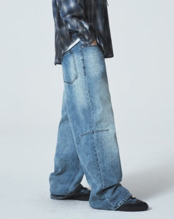 24SS★DART BRUSH WIDE DENIM PANTS